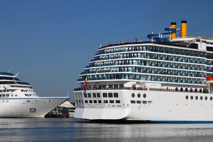 Cruise Ships in Warnemünde port